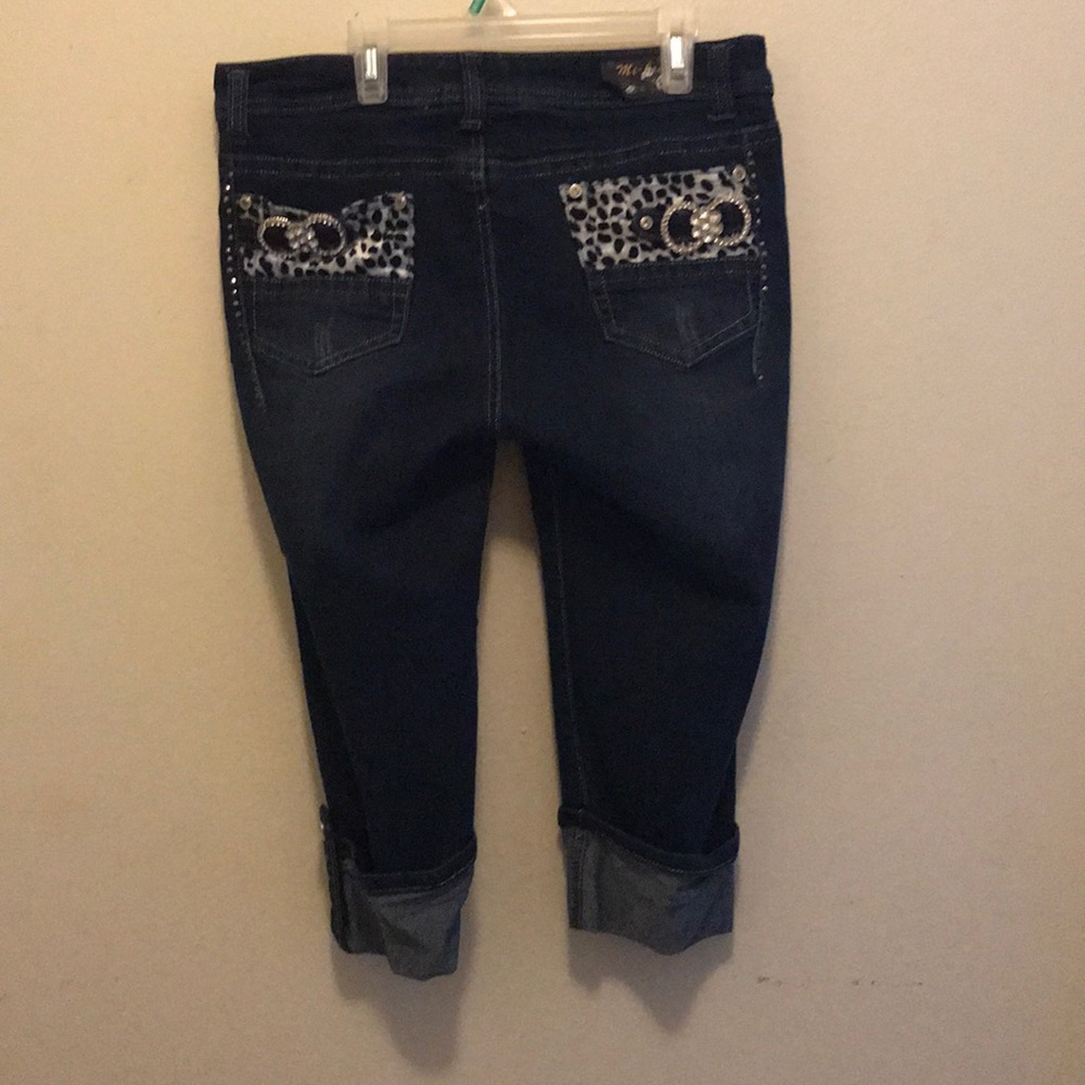 Blue jean capris - Picture 2 of 3